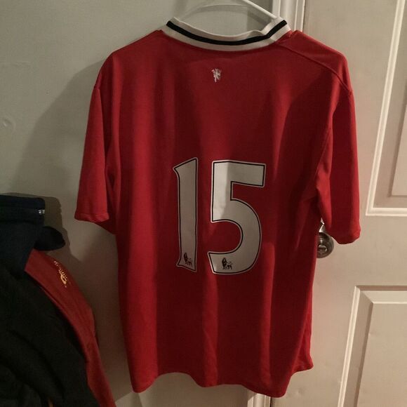 Boot leg MANCHESTER UNITED 2011 2012 HOME FOOTBALL SOCCER JERSEY mens size large - Picture 4 of 5